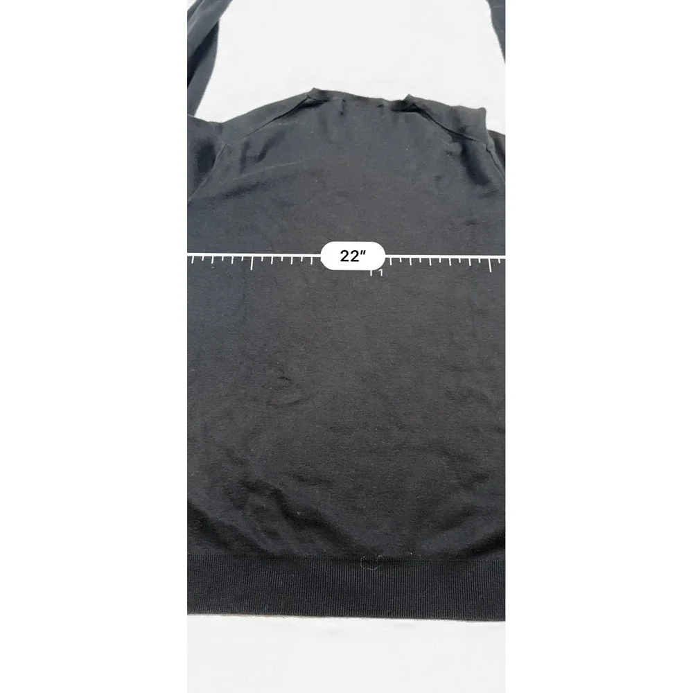 Polo Ralph Lauren Mens V Neck Black 100% Pima‎ Cotton Sweater XL